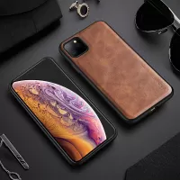 X-LEVEL Vintage Style PU Leather Coated TPU Mobile Phone Cover Shell for iPhone 11 Pro Max 6.5 inch - Brown