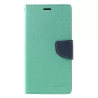 MERCURY GOOSPERY Fancy Diary Case for iPhone XS Max 6.5 inch [Wallet Stand] Leather Shell for iPhone 9 Plus 6.5 inch - Cyan