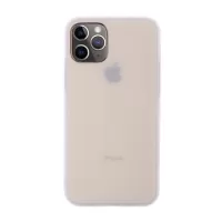 Pure Color Back Cover Soft TPU Phone Case for iPhone 11 Pro Max 6.5 inch - White