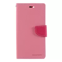 MERCURY GOOSPERY Fancy Diary Leather Wallet Cover Mobile Phone Case for iPhone 11 6.1 inch - Pink