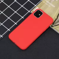 Solid Color Candy TPU Case for iPhone 11 6.1-inch (2019) - Red