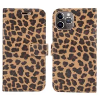 Leopard Texture Stand Leather Phone Wallet Case for iPhone 11 Pro Max 6.5 inch - Yellow