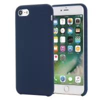 Edge Wrapped Liquid Silicone Phone Protection Case Cellphone Shell for iPhone SE 2nd Gen (2020)/ 8/7 - Blue