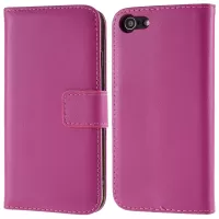 Stand Function Genuine Leather Wallet Flip Case with Secure Magnetic Closure for iPhone 8 / 7 / SE (2nd Generation) - Rose