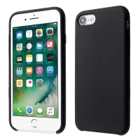 For iPhone SE 2nd Gen (2020)/ 8 / 7 4.7 inch Silky Solid Silicone Case - Black