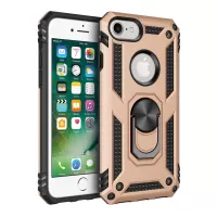 Hybrid PC TPU Kickstand Armor Style Phone Cover for iPhone 8/7/iPhone SE 2 (2020) - Gold