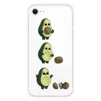 Pattern Printing Soft TPU Cover for iPhone SE (2nd Generation)/8/7 - Avocado