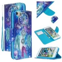 Pattern Printing Cross Texture Magnetic Leather Stand Case for iPhone 8/7/SE (2nd generation) 2020 - Dream Catcher