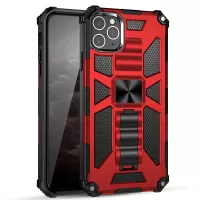 Shockproof Invisible Kickstand PC + TPU Combo Case for iPhone 11 Pro 5.8 inch - Red