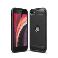MOFI Carbon Fiber Texture Brushed TPU Case for iPhone SE (2nd Generation)/8/7 - Black