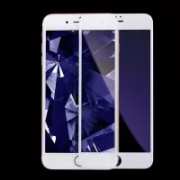 KINGXBAR 2.5D Silk Print Anti-blue-ray Complete Covering Tempered Glass Screen Protection Film for iPhone 8 / 7 4.7 inch - White