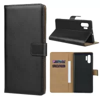 Genuine Leather Phone Case Stand Wallet for Samsung Galaxy Note 10+/Note 10 Plus/10 Plus 5G
