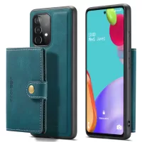 JEEHOOD Detachable 2 in 1 Leather Coated TPU Case with Magnetic Wallet Design for Samsung Galaxy A52 4G/5G / A52s 5G - Green
