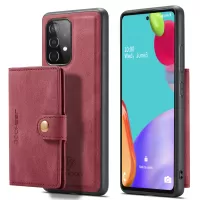 JEEHOOD Detachable 2 in 1 Leather Coated TPU Case with Magnetic Wallet Design for Samsung Galaxy A52 4G/5G / A52s 5G - Red