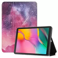 Pattern Printing Bi-fold PU Leather Smart Cover for Samsung Galaxy Tab A 10.1 (2019) SM-T510 (Wi-Fi)/SM-T515 (LTE) - Starry Sky