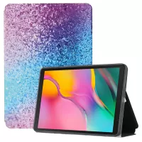 Pattern Printing Bi-fold PU Leather Smart Cover for Samsung Galaxy Tab A 10.1 (2019) SM-T510 (Wi-Fi)/SM-T515 (LTE) - Glittering Sand