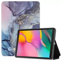 Pattern Printing Bi-fold PU Leather Smart Cover for Samsung Galaxy Tab A 10.1 (2019) SM-T510 (Wi-Fi)/SM-T515 (LTE) - Watercolor Painting