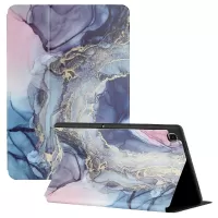 Bi-fold Stand Design PU Leather Smart Cover with Pattern Printing for Samsung Galaxy Tab A 8.0 Wi-Fi (2019) SM-T290/LTE SM-T295 - Watercolor Painting