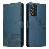 GQ.UTROBE 009 Series Multi-function Card Slot Phone Cover Leather Wallet Phone Case with Stand for Samsung Galaxy A52 5G / A52 4G / A52s 5G - Blue