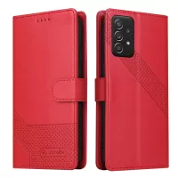 GQ.UTROBE 009 Series Multi-function Card Slot Phone Cover Leather Wallet Phone Case with Stand for Samsung Galaxy A52 5G / A52 4G / A52s 5G - Red