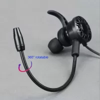 In-ear Gaming Headset Wired Music Headphone with Mic Universal Heavy Bass Earphones for Mobile Phone Tablet