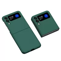 For Samsung Galaxy Z Flip3 5G Precise Cutout Rubberized Finish Hard PC Folding Mobile Phone Case Cover - Green