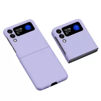 For Samsung Galaxy Z Flip3 5G Precise Cutout Rubberized Finish Hard PC Folding Mobile Phone Case Cover - Purple