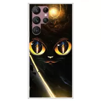 Protective Case for Samsung Galaxy S22 Ultra 5G Slim Phone Cover Pattern Printed Shockproof Soft TPU Phone Case - Cat Eyes