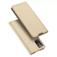 DUX DUCIS Skin Pro Series Stand Leather Card Holder Case for Samsung Galaxy Note20/Note20 5G - Gold
