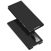 DUX DUCIS Skin Pro Series Delicate Hand Feeling Leather Case with Card Slot and Stand for Samsung Galaxy Note20 Ultra/Note20 Ultra 5G - Black