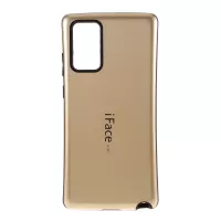IFACE MALL PC + TPU Combo Case Accessory Glossy Shell for Samsung Galaxy Note20 4G/5G - Gold