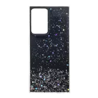 Sparkle Starry Sky Epoxy TPU Cover Case for Samsung Galaxy Note20 Ultra/Note20 Ultra 5G - Black