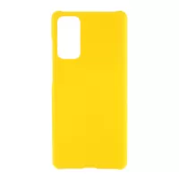 Rubberized Hard Shell PC Case for Samsung Galaxy S20 FE/S20 Fan Edition/S20 FE 5G/S20 Fan Edition 5G/S20 Lite - Yellow