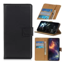Magnetic Leather Wallet Case for Samsung Galaxy Note 20/Note 20 5G - Black