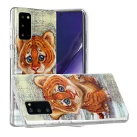 Pattern Printing IMD TPU Back Case for Samsung Galaxy Note20 4G/5G - Little Tiger
