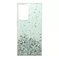 Sparkle Starry Sky Epoxy TPU Cover Case for Samsung Galaxy Note20 Ultra/Note20 Ultra 5G - Cyan