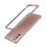Metal Frame Stylish Phone Case for Samsung Galaxy Note20 Ultra/Note20 Ultra 5G - Gold
