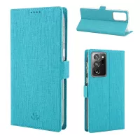 VILI DMK Double Magnetic Clasp Leather Wallet Case with Stand for Samsung Galaxy Note20 Ultra/Note20 Ultra 5G - Blue