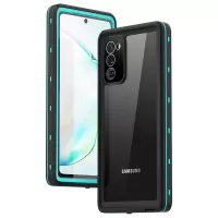 REDPEPPER for Samsung Galaxy Note20 4G/5G IP68 Waterproof Phone Case [Support Fingerprint Unlock ] [Clear Back] - Cyan