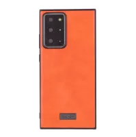 SULADA PU Leather Coated TPU Mobile Phone Case for Samsung Galaxy Note20 Ultra/Note20 Ultra 5G - Orange