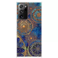 Pattern Printing Soft TPU Back Case for Samsung Galaxy Note20 Ultra/Note20 Ultra 5G - Gold Mandala