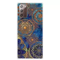 Pattern Printing Soft TPU Back Case for Samsung Galaxy Note20 4G/5G - Gold Mandala