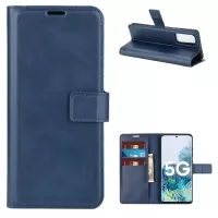Protective Shell Wallet Leather Stand Flip Case for Samsung Galaxy S20 FE/S20 Fan Edition/S20 FE 5G/S20 Fan Edition 5G/S20 Lite - Blue