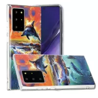 Pattern Printing IMD TPU Back Case for Samsung Galaxy Note20 Ultra/Note20 Ultra 5G - Dolphin
