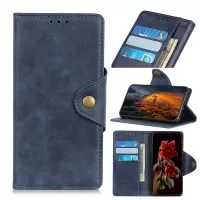 Wallet Leather Stand Phone Case for Samsung Galaxy Note20 Ultra/Note20 Ultra 5G - Blue
