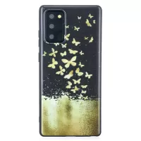 Pattern Printing Matte TPU Back Case for Samsung Galaxy Note20 4G/5G - Butterfly