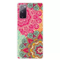 Pattern Printing TPU Phone Case for Samsung Galaxy S20 FE 5G / Galaxy S20 FE/ Galaxy S20 Lite  - Red Flower