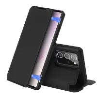 DUX DUCIS Skin X Auto-absorbed Leather Stand Case for Samsung Galaxy Note20 Ultra/Note20 Ultra 5G - Black