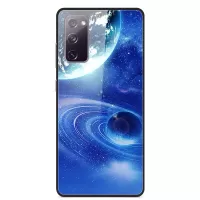 Pattern Printing for Samsung Galaxy S20 FE/S20 Fan Edition/S20 FE 5G/S20 Fan Edition 5G/S20 Lite Glass + PC + TPU Hybrid Case - Planet/Earth