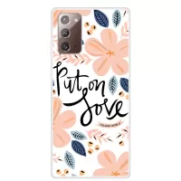 Pattern Printing TPU Case for Samsung Galaxy Note20 4G/5G - Flower Pattern